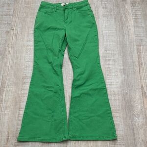 Wrangler Green Flare Jeans for Women
